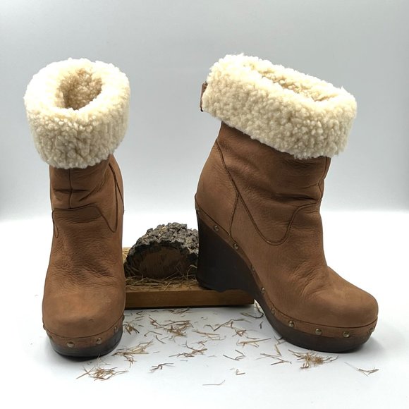 UGG Shoes - UGG Australia Carnagie Wedge Heel Boots